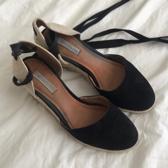 H&M suede woven wedge summer heels - Picture 3 of 10